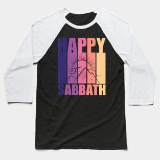 Happy Sabbath Vintage Sunset Baseball T-Shirt